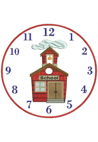 Set492 - School clock (2 sizes)